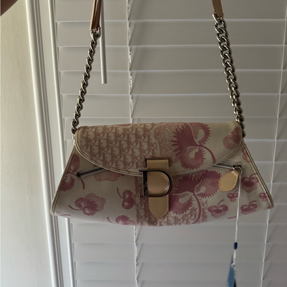 Dior Pink and Cream Shoulder Bag